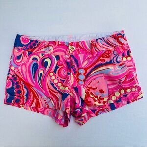 Lily Pulitzer The Walsh Low-Rise Short Multicolor Summer Beach Women Size 4